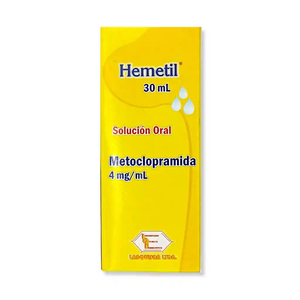 Metoclopramida 30ml Hemetil Solucion Oral