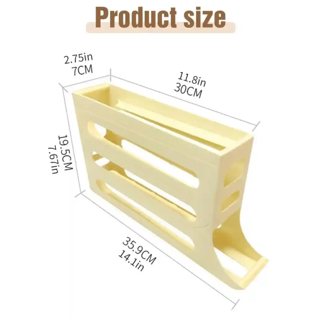 Soporte Para Huevos De 4 Niveles Para Nevera