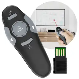 Puntero Laser Presentador Controlador De Diapositivas Air Mouse Inalambrico