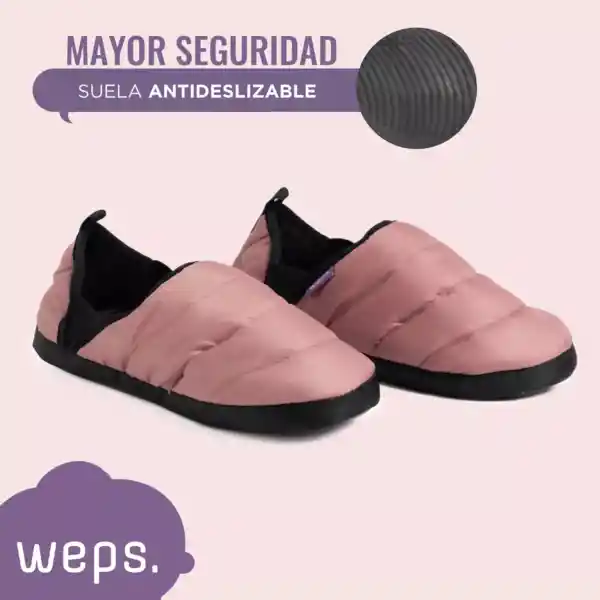 Pantuflas Unisex Weps Antideslizantes - Rosado - Talla 34-35