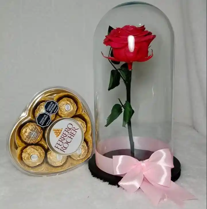 Rosa Fucsia Y Chocolates Ferrero Rocher