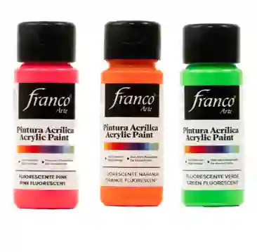 Pintura Naranja Fluorescente Neon Acriilica
