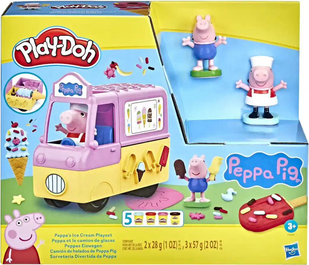 Juego Play-doh Helados De Peppa Pig Creativo Para Niños