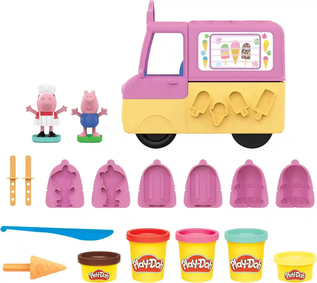 Juego Play-doh Helados De Peppa Pig Creativo Para Niños