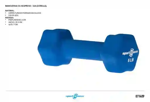 Par De Mancuernas 5 Libras Neopreno