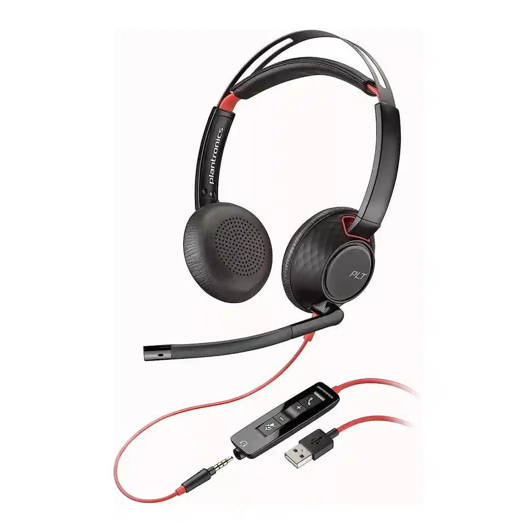 Diadema De Telemarketing Plantronics Blackwire 5220 Usb/3.5m