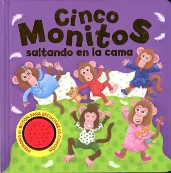 Cinco Monitos Saltando En La Cama