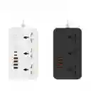 Multitoma De Corriente Con Puertos Usb + Tipo C Power Socket 2500w 4.1a Z65