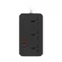 Multitoma De Corriente Con Puertos Usb + Tipo C Power Socket 2500w 4.1a Z65