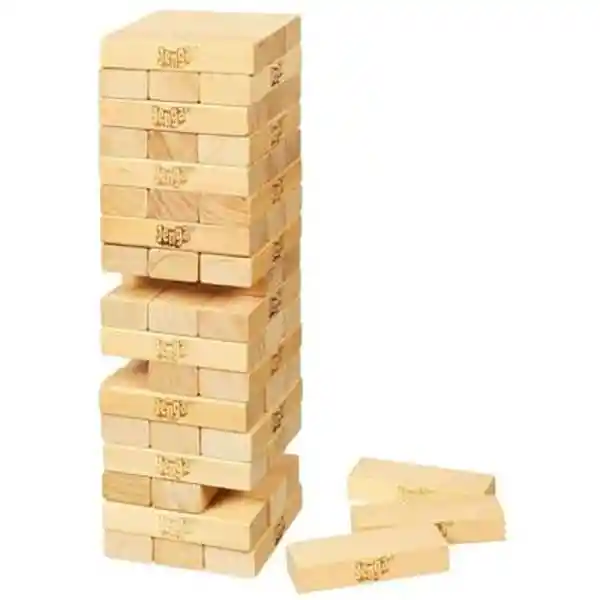 Juego De Mesa Jenga Clásico De Madera Para La Familia