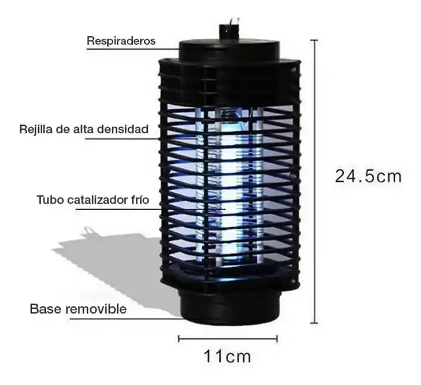 Lámpara Eléctrica Mata Mosquitos Y Zancudos Eficiente