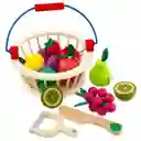 Juego Didáctico De Frutas De Madera Para Cortar Para Niños