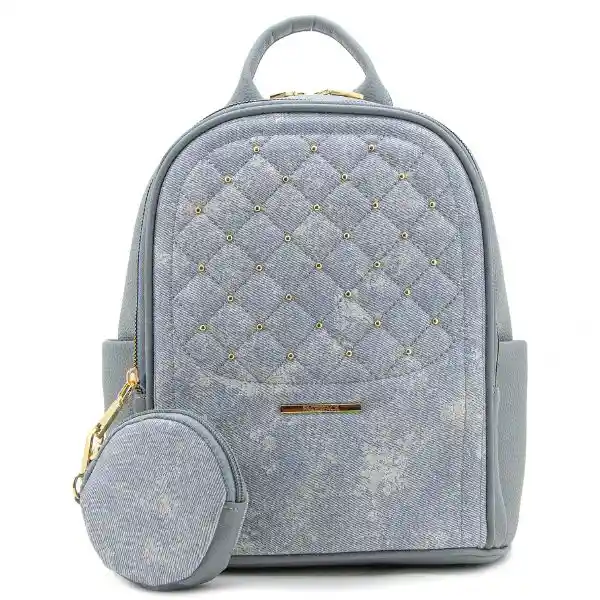 Morral Efecto Jean Con Taches Circulares