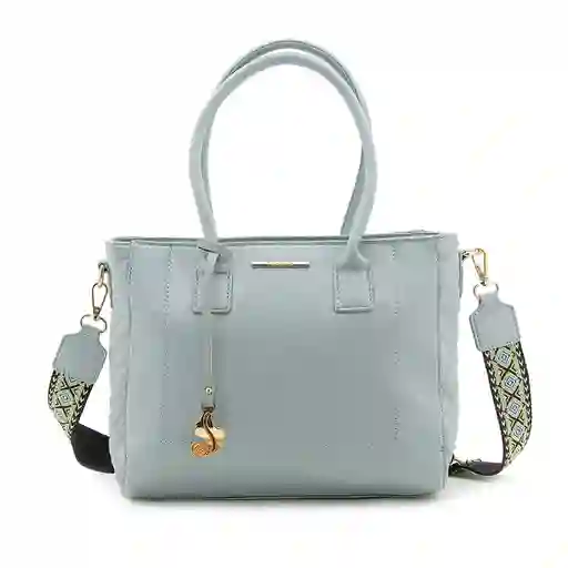 Bolso De Mano Con Correa Tejida Y Efecto Acolchado Lateral Con Costuras Cx231294