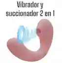 Vibrador Y Succionador De Clítoris 2 En 1 Recargable Doble Estimulacion De Lujo Mary