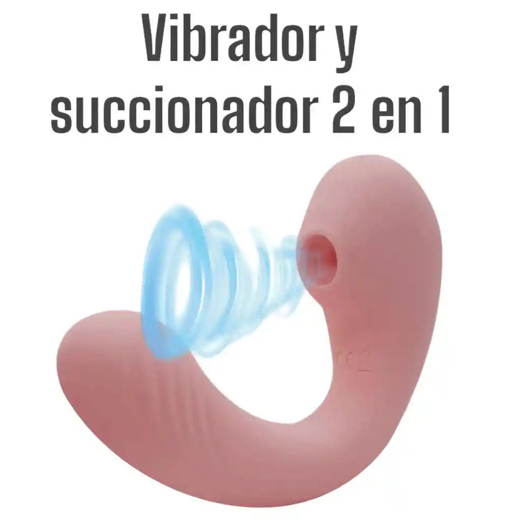 Vibrador Y Succionador De Clítoris 2 En 1 Recargable Doble Estimulacion De Lujo Mary