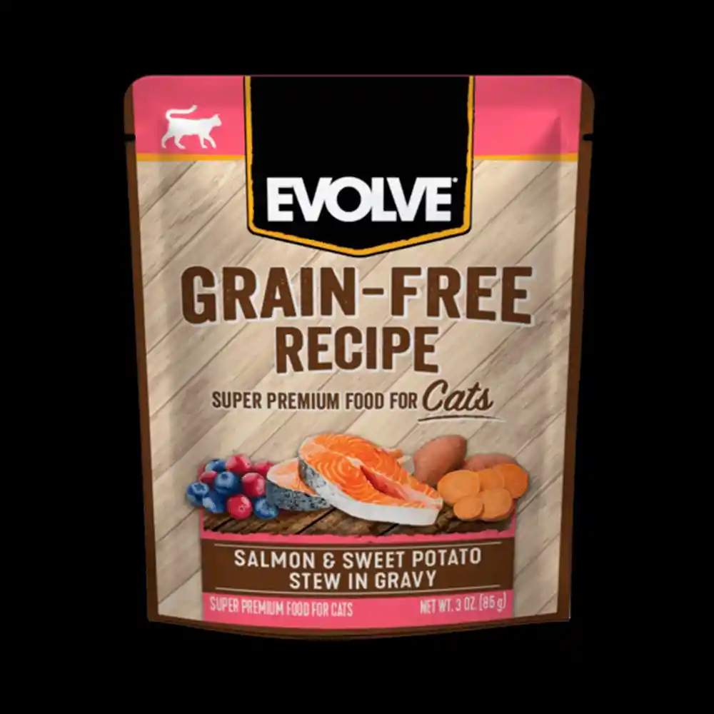 Evolve Cat Grain Free Pouche Salmon Y Patatas Dulces 85 Gr