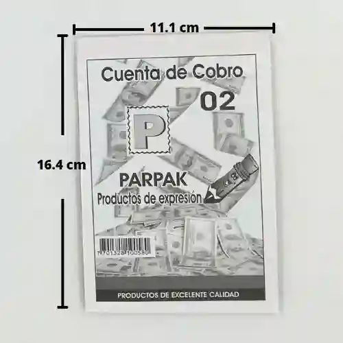 Talonario Cuenta De Cobro Economico - Mediano