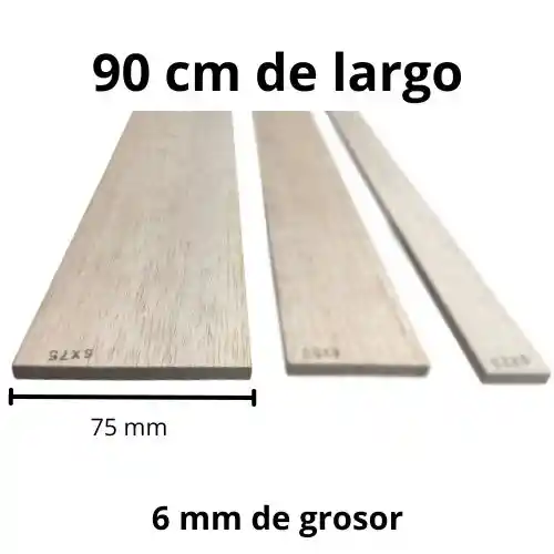 Tablas De Balso - 6 X 75 Mm