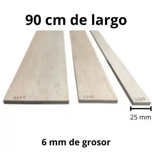 Tablas De Balso - 6 X 25 Mm