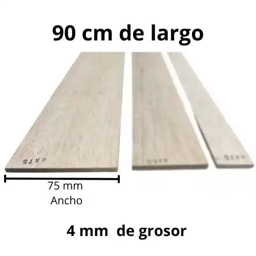 Tablas De Balso - 4 X 75 Mm