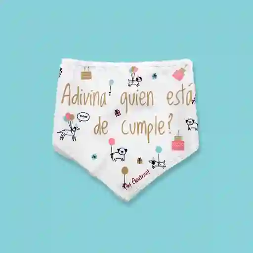 Pañoleta De Cumpleaños Para Perro - Talla M