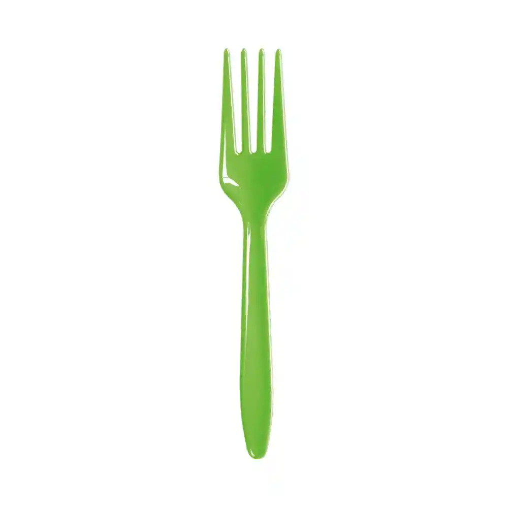 Tenedor Oxo Biodegradable Color Verde Lima