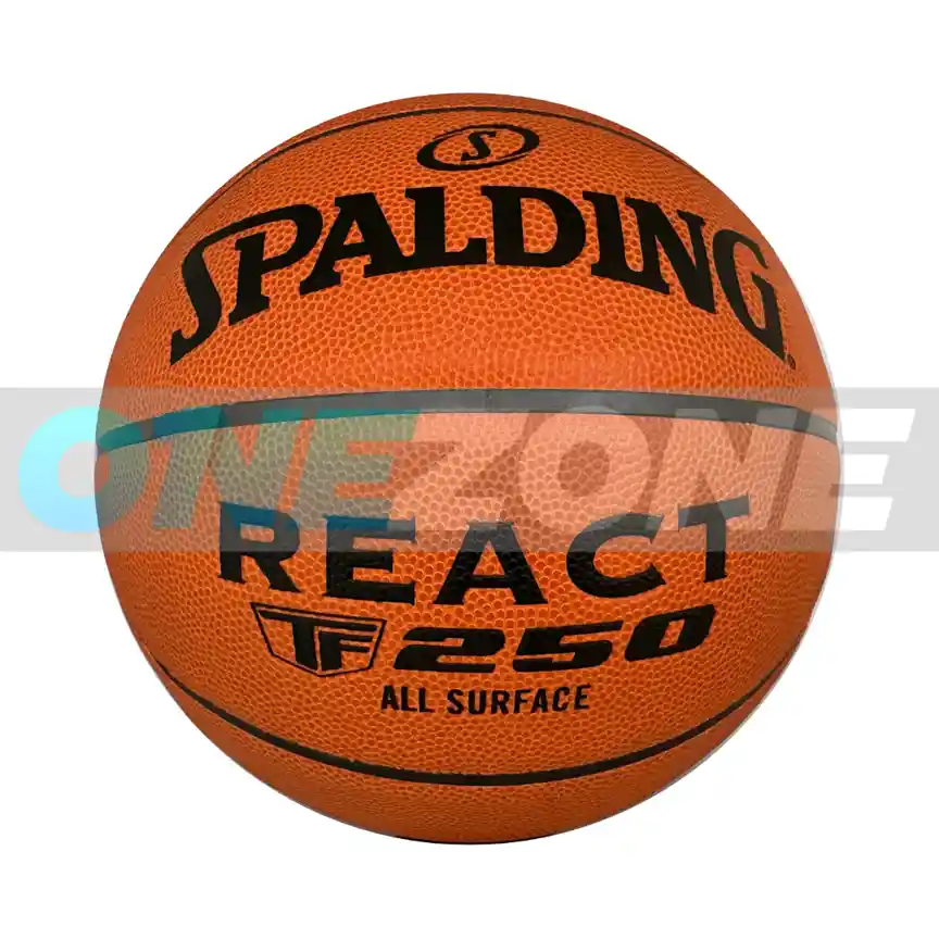 Balón Baloncesto Spalding Profesional React Fiba Tf 250 #7/ Naranja