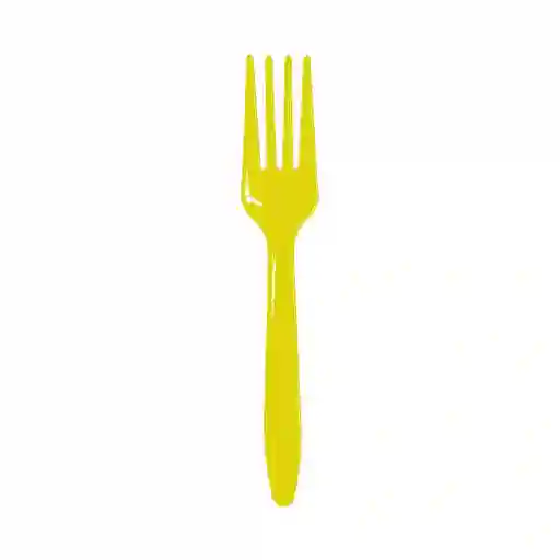 Tenedor Oxo Biodegradable Color Amarillo