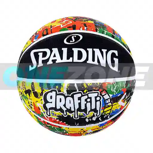 Balón Baloncesto Spalding Competicion Graffiti #7/ Negro-colores