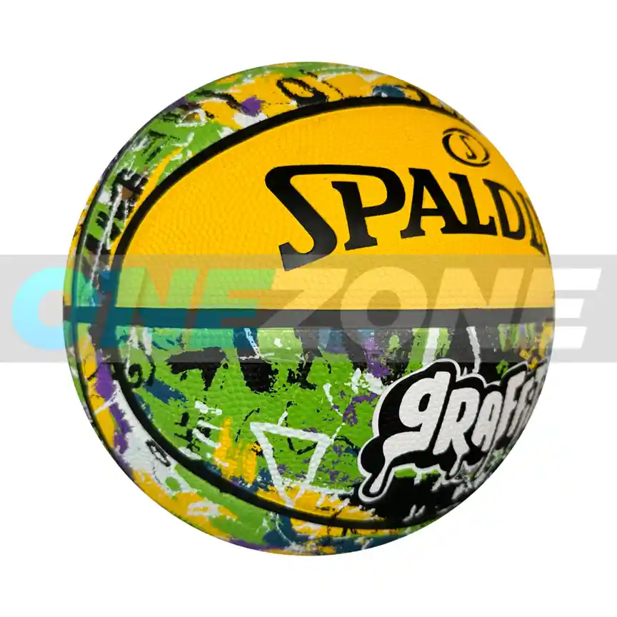 Balón Baloncesto Spalding Competicion Graffiti #7/ Amarillo-colores