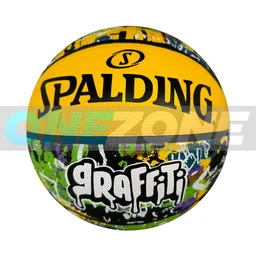 Balón Baloncesto Spalding Competicion Graffiti #7/ Amarillo-colores