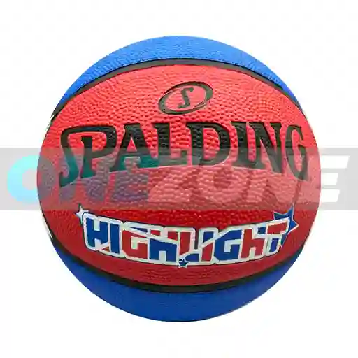Balón Baloncesto Spalding Competicion Highlight #7/rojo-azul-blanco