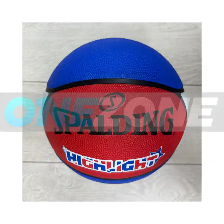 Balón Baloncesto Spalding Competicion Highlight #7/rojo-azul-blanco