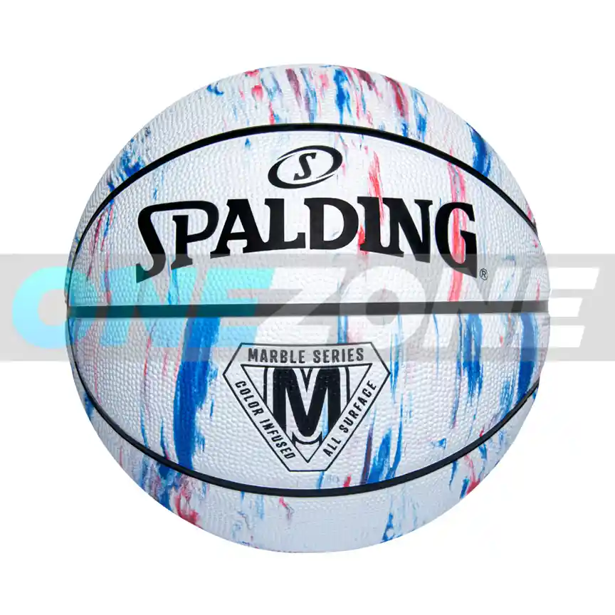 Balón Baloncesto Spalding Competicio Series Marble #7/ Blanco-azul-rojo