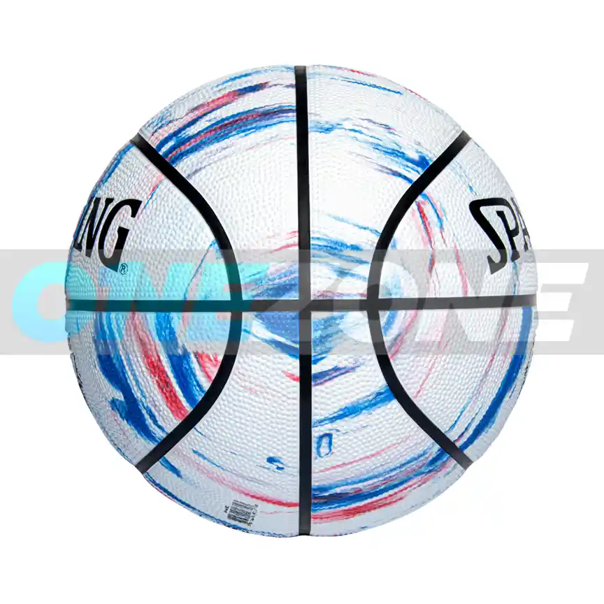 Balón Baloncesto Spalding Competicio Series Marble #7/ Blanco-azul-rojo