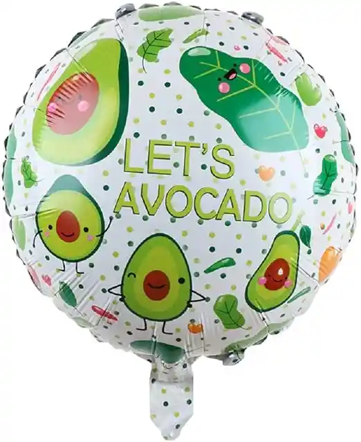 Globos De Aguacates Para Cumpleaños Y Fiestas Tematicas X5 Unidades