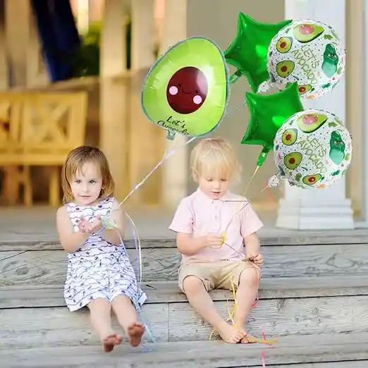 Globos De Aguacates Para Cumpleaños Y Fiestas Tematicas X5 Unidades