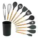 Set De Utensilios De Cocina X12 Unidades En Silicona