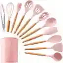 Set De Utensilios De Cocina X12 Unidades En Silicona