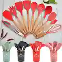 Set De Utensilios De Cocina X12 Unidades En Silicona