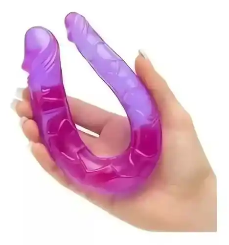 Dildo Dual Curvo Doble Penetración