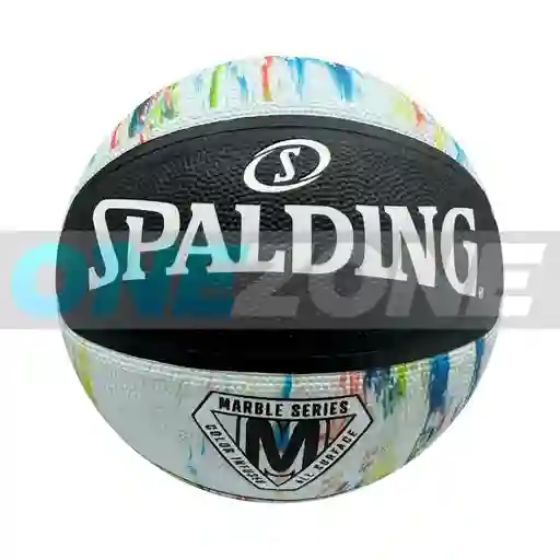 Balón Baloncesto Spalding Comp Series Marble #7/ Negro-blanco