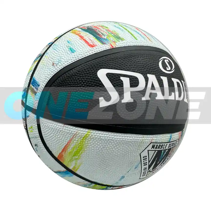 Balón Baloncesto Spalding Comp Series Marble #7/ Negro-blanco