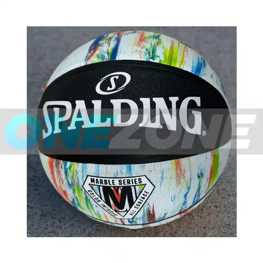 Balón Baloncesto Spalding Comp Series Marble #7/ Negro-blanco