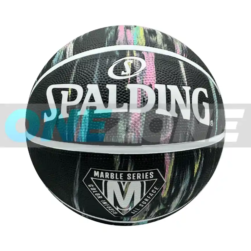 Balón Baloncesto Spalding Comp Series Marble #7/ Negro-colores