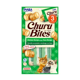 Snack Cremoso Para Gato Inaba Churu Bites Verde