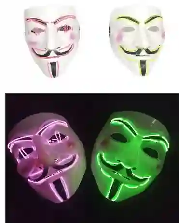 Mascara De Anonymous Luminosas