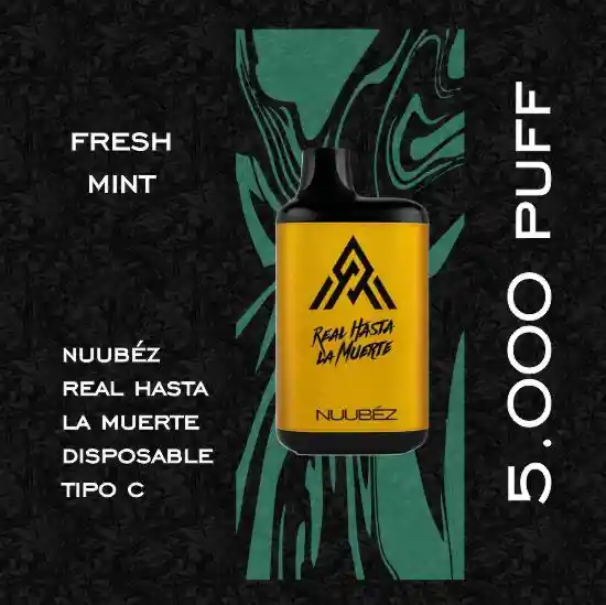 Nubeez Vapeador Fresh Mint Desechable 50mg 5.000 puff