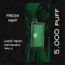 Juice Head Vapeador Fresh Mint Desechable 50mg 5.000 puff